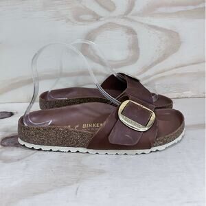 Birkenstock - Madrid Big Buckle - Sandals - Cognac - Women's 7-7.5 - N.W.O.T.